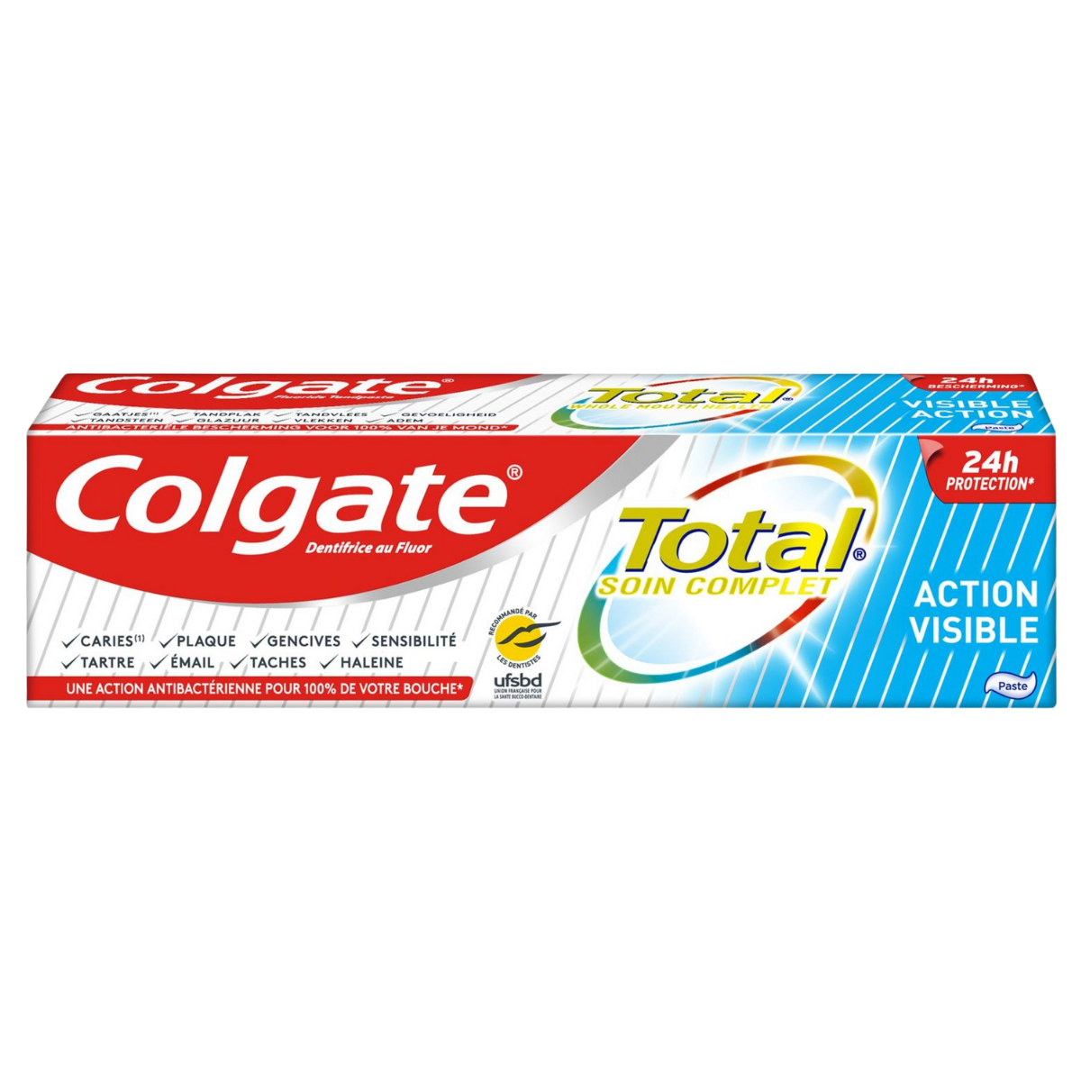 Dentifrice Colgate Total action visible