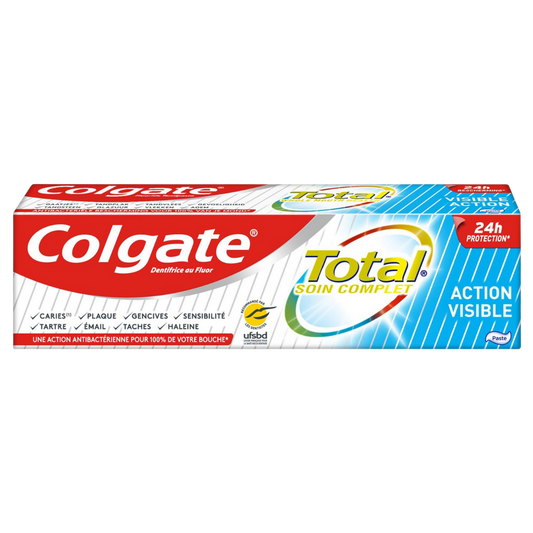 Dentifrice Colgate Total action visible