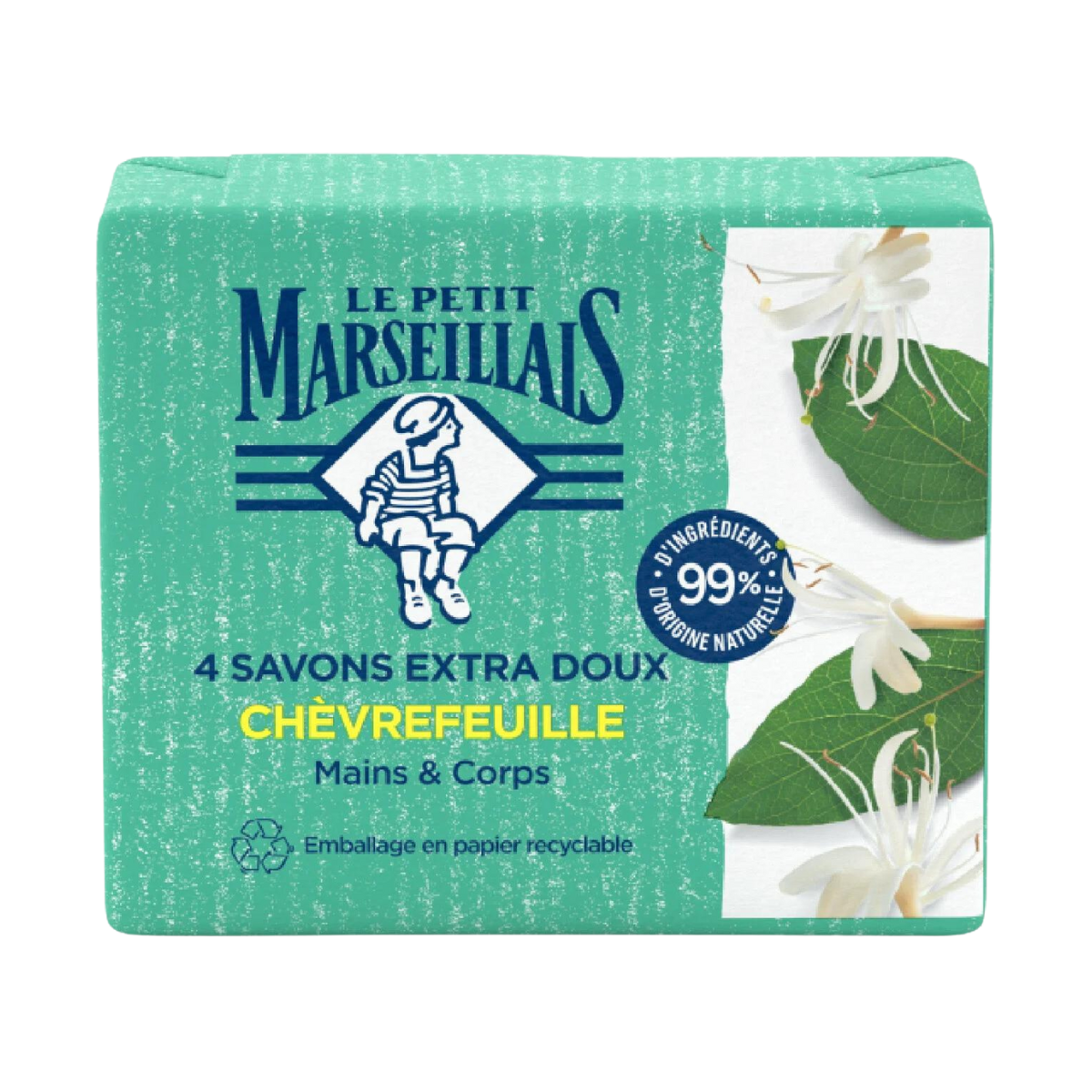 Savon Le Petit Marseillais Chèvrefeuille (4 savons)