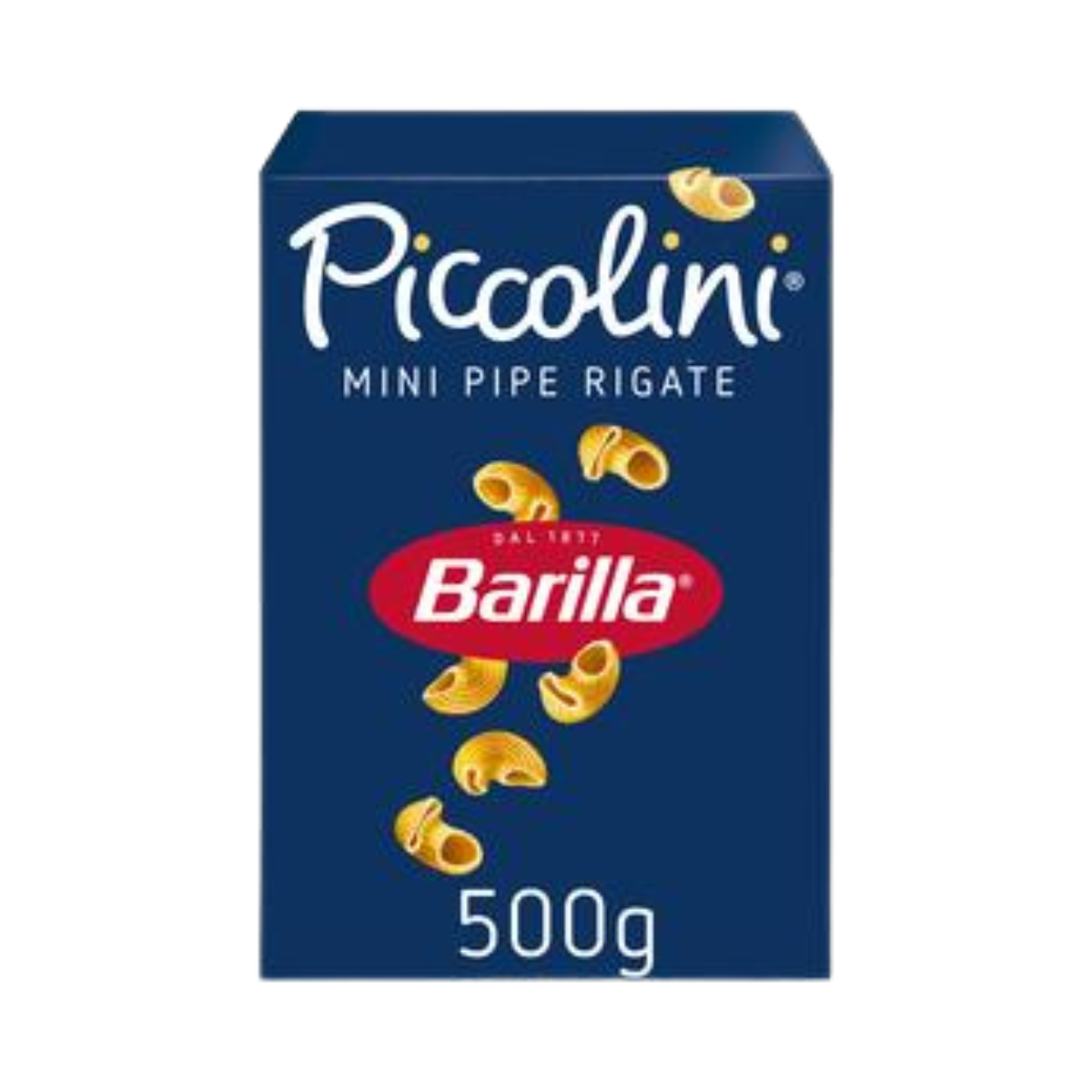 Pâtes Barilla Piccolini Mini Pipe Rigate 500g