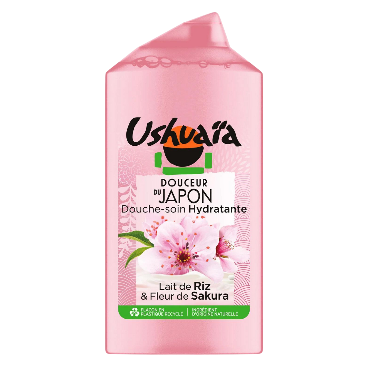 Gel douche Ushuaia Lait de Riz et Fleur de Sakura