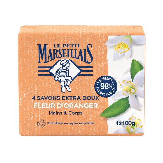 Savon Le Petit Marseillais Fleur d'oranger (4 savons)