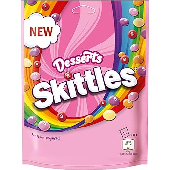Skittles Tropical Dessert Fruity Flavoured Confections Candy 174 g