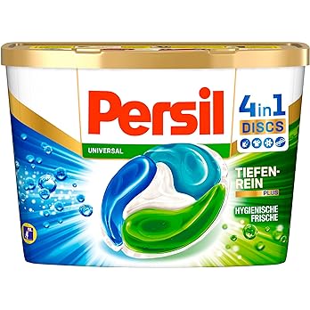 Persil Disques universels 4 en 1 (16 lavages) - Lessive avec technologie de nettoyage en profondeur Plus et fraîcheur longue durée - Lessive pour des couleurs vives.