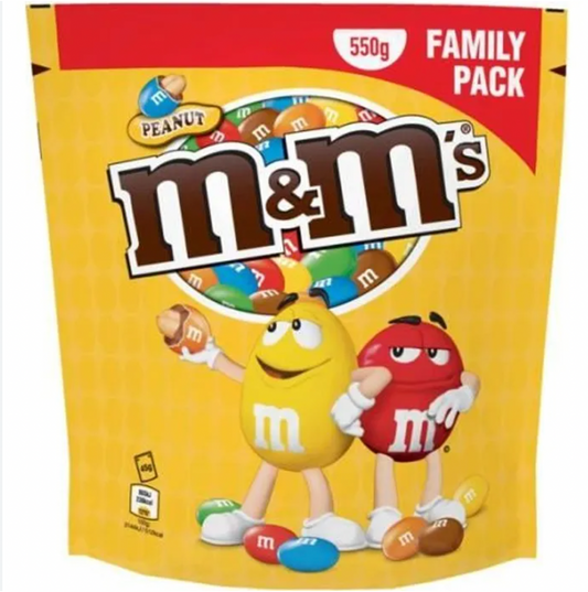 M&M's Peanut Maxi Pack Bonus Sachet de 550g