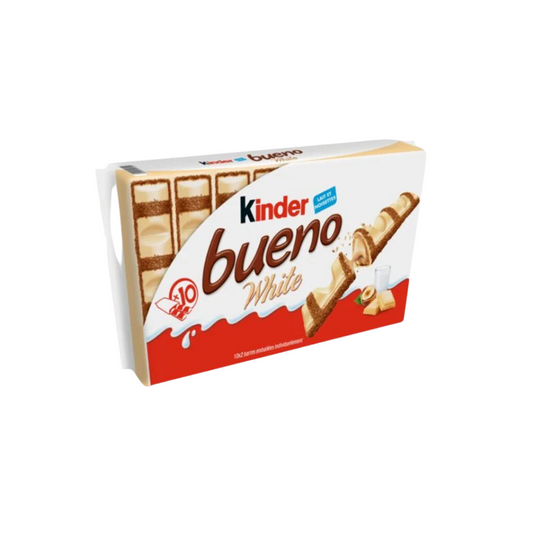 KINDER Bueno white barres chocolatées 10x2 barres 390g