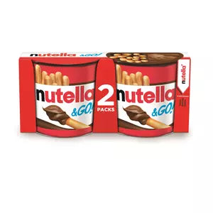 NUTELLA Nutella&Go biscuits et pâte à tartiner x2 104g