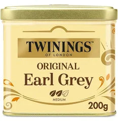Thé noir Original Earl Grey TWININGS la boite de de 200g